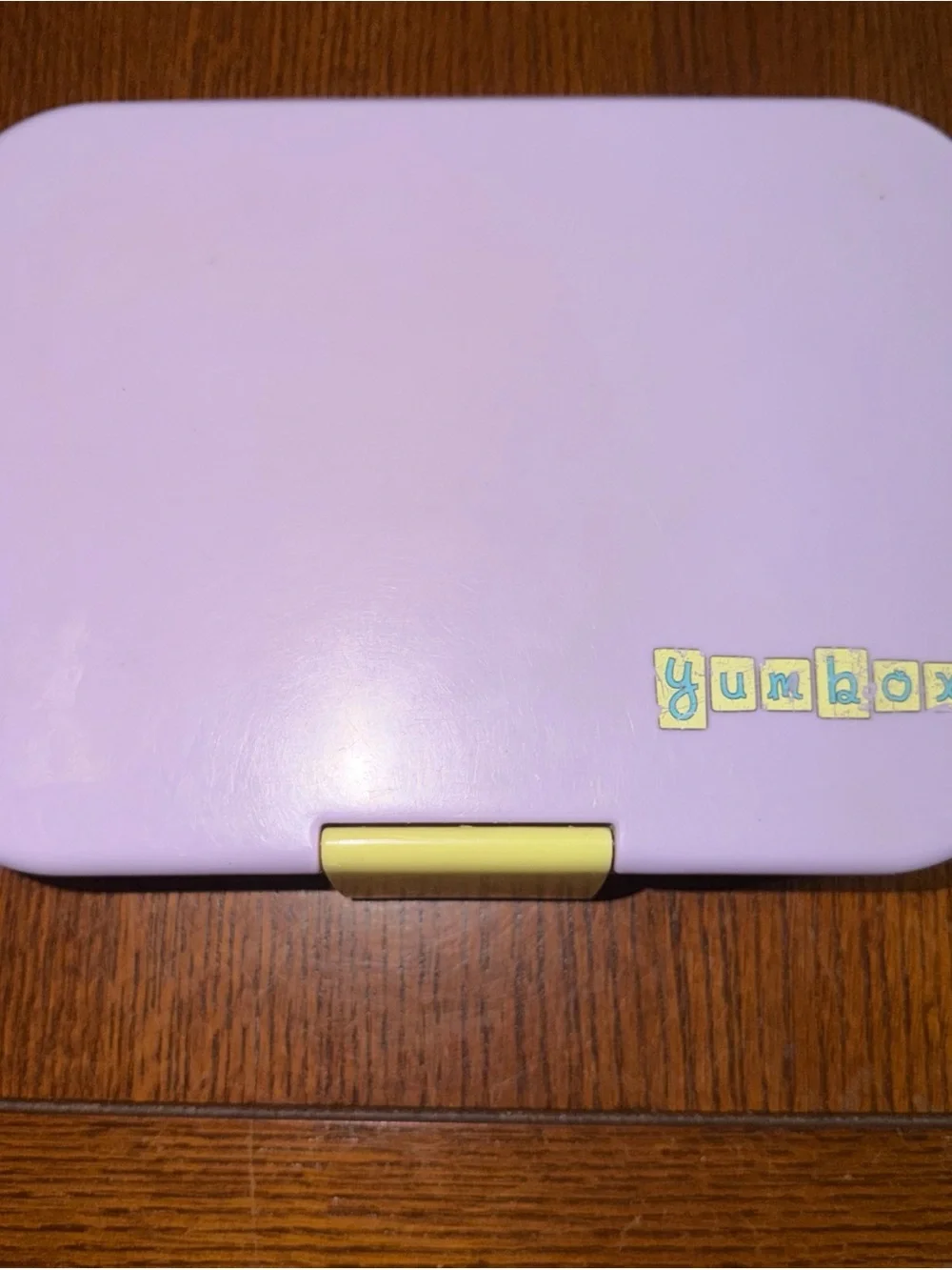 Yumbox Cute lavender Purple Compartment Lunchbox with Animal Graphic Inserts